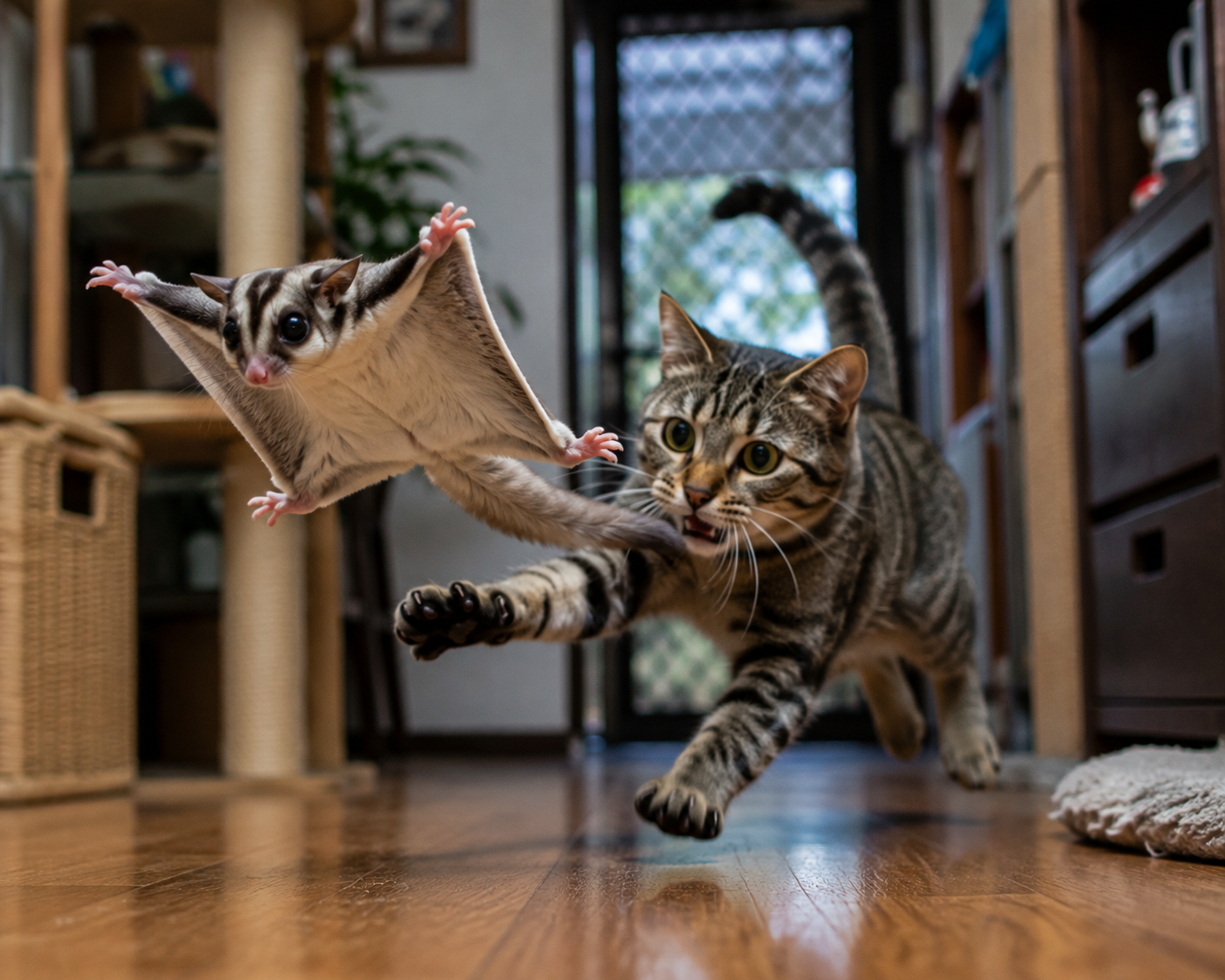 Risiko Fatal Menggabungkan Sugar Glider dengan Kucing atau Anjing