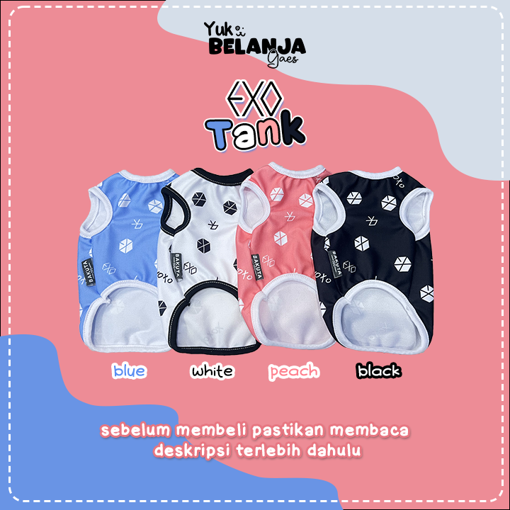 Baju Kucing Bahan Poliester Exo Tank Series / Baju Kucing Lucu Nyaman Terlaris!