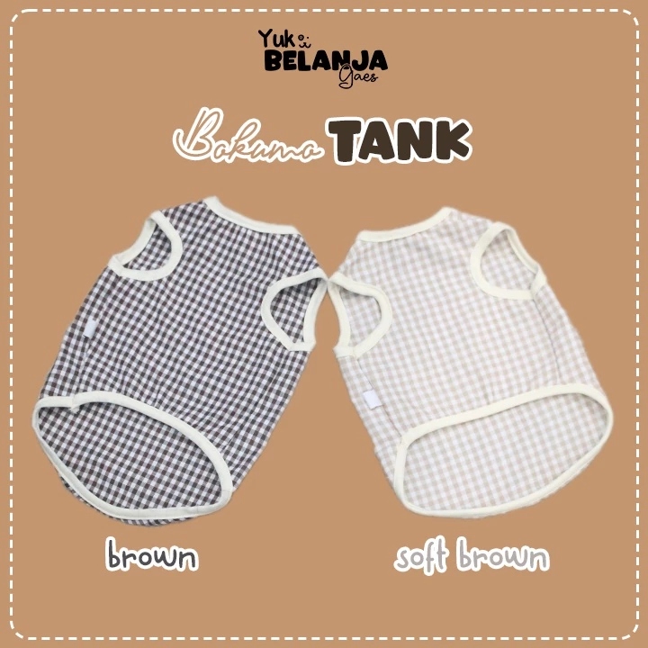 Baju Kucing Bahan Katun Bokumo Tank Series / Baju Kucing Lucu Nyaman Terlaris!
